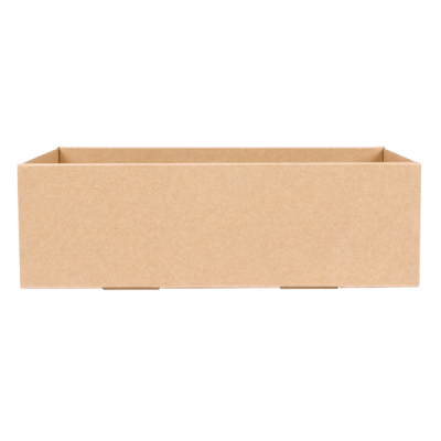 "Caja Kraft Sin Tapa para Catering GDP - Medidas 35,9x25,2x8 cm"